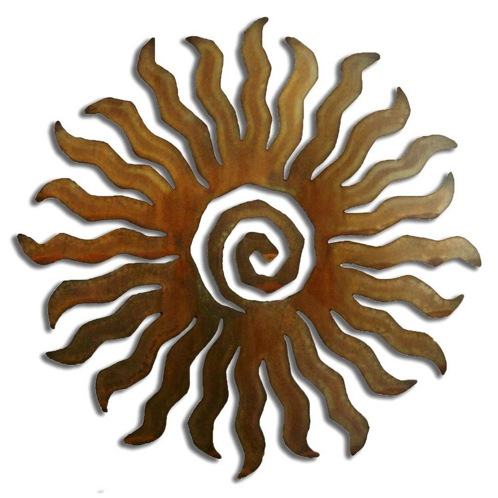 24 Point Sunburst Rust Metal Wall Art Southwest Wall Decor Chris