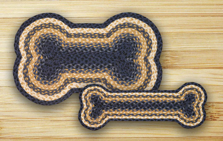 18" x 28" Dog Bone Shaped Braided Jute Rug DB79 Floor Rug Area Rug