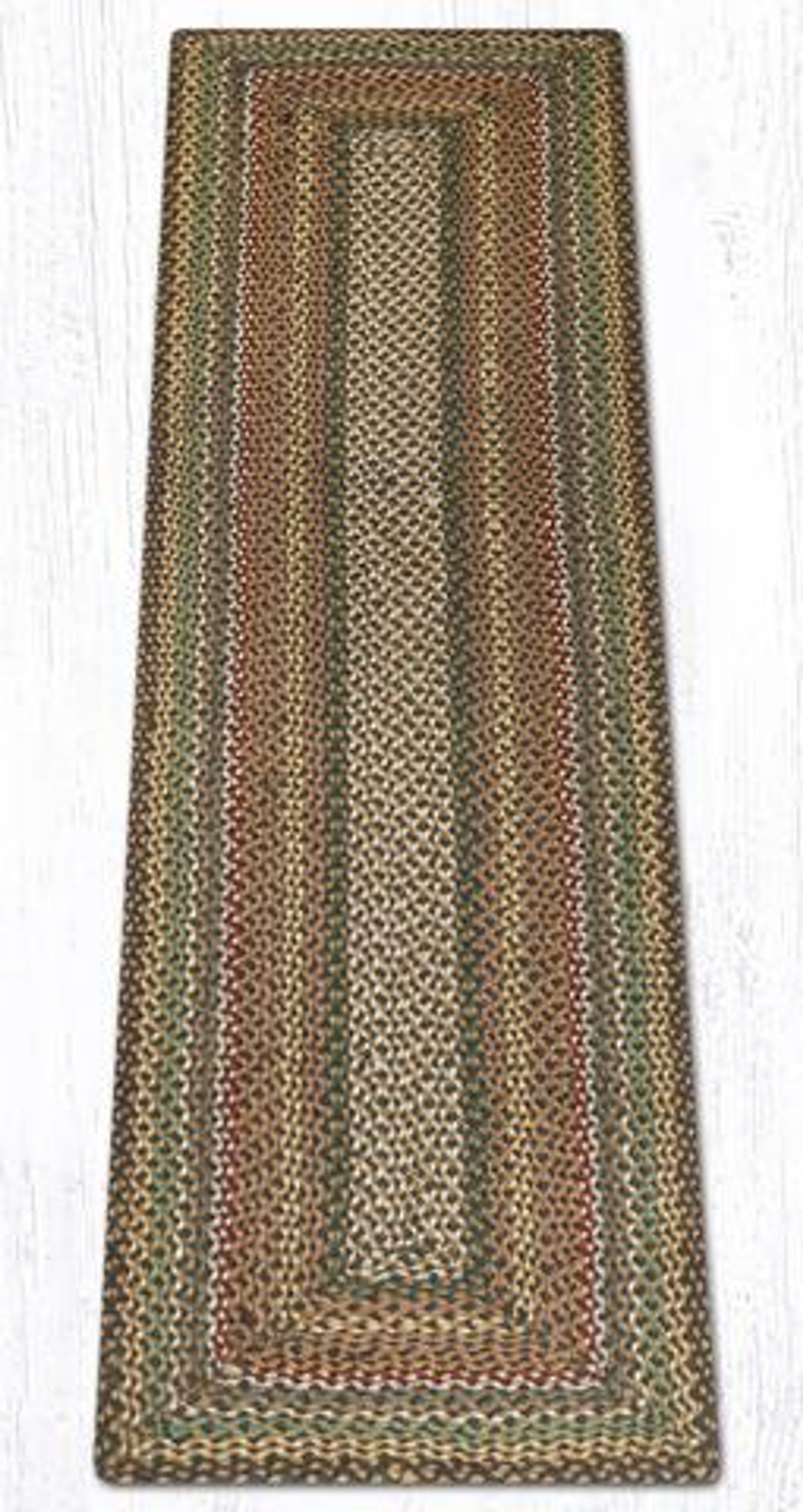 2' x 6' Fir Ivory Braided Jute Rectangle Runner Rug Floor Rug Area Rug