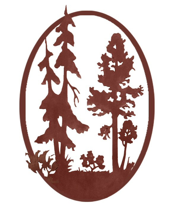 30" Aspen Tree Metal Wall Art Nature Wall Decor