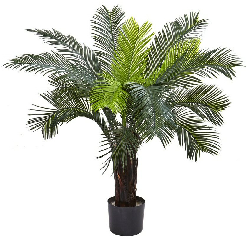 3' Cycas Silk Tree UV Resistant, Indoor Outdoor Artificial Trees