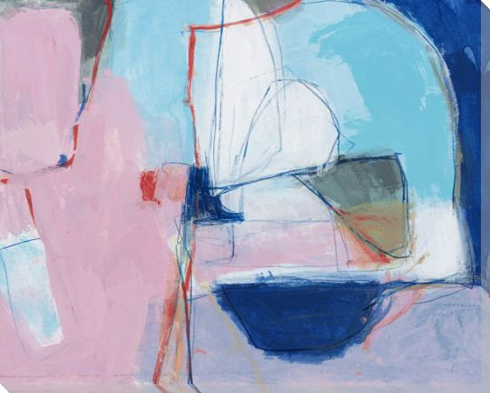 Abstract in Circles 1 Wrapped Canvas Giclee Print Wall Art Wall Decor