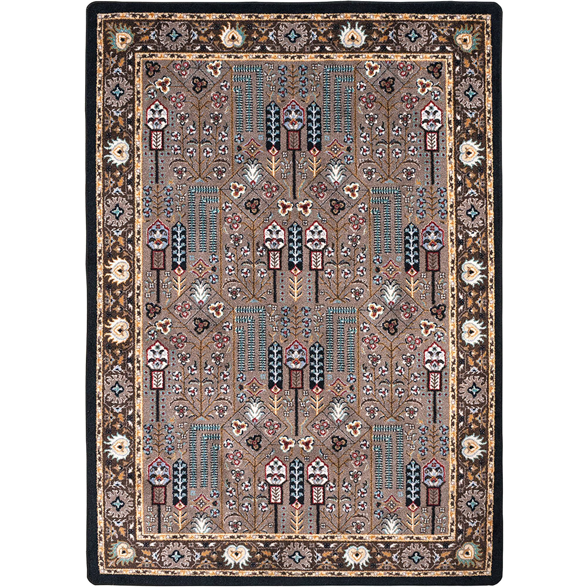 3' x 4' Indigo Turquoise Southwest Rectangle Scatter Nylon Area Rug
