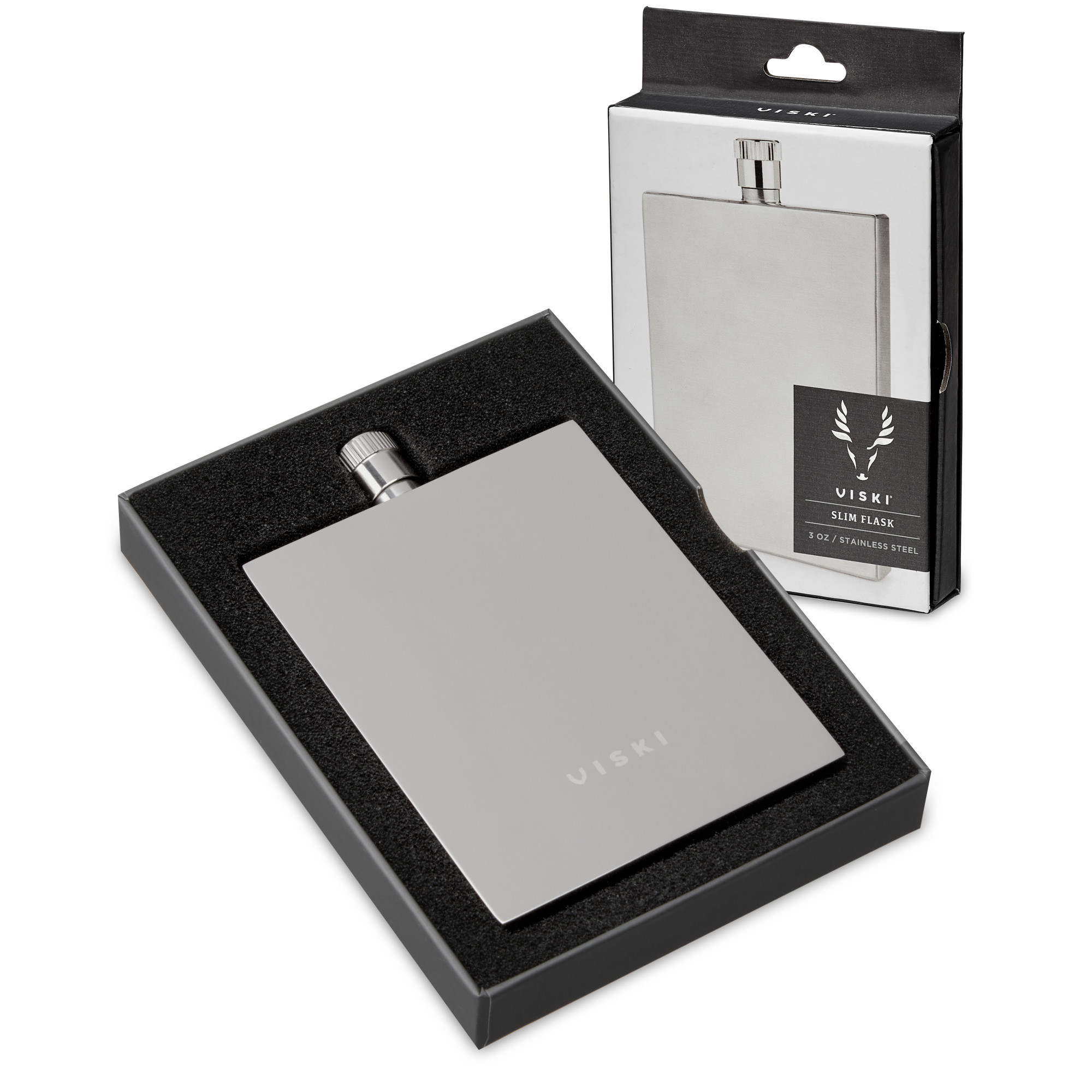 Stainless Steel Slim Flask by Viski Barware