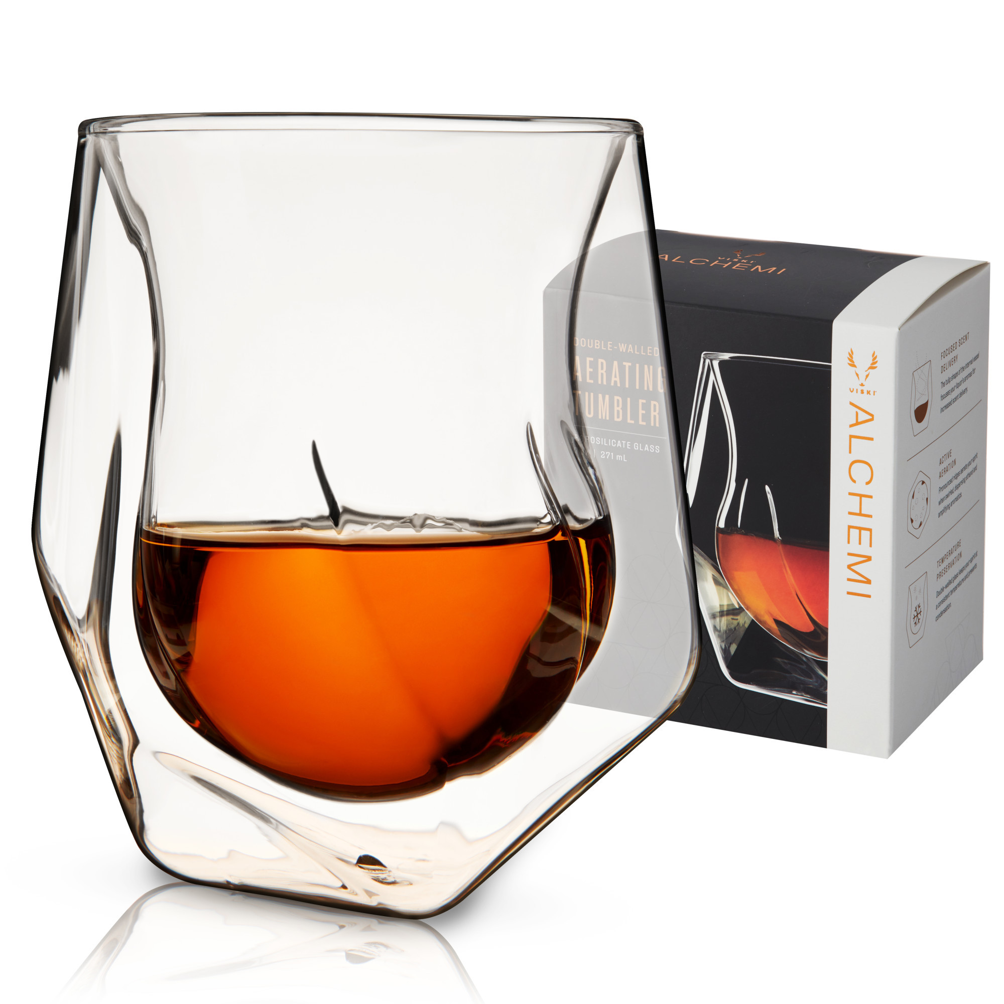Alchemi Whiskey Tasting Glass by Viski Drinkware