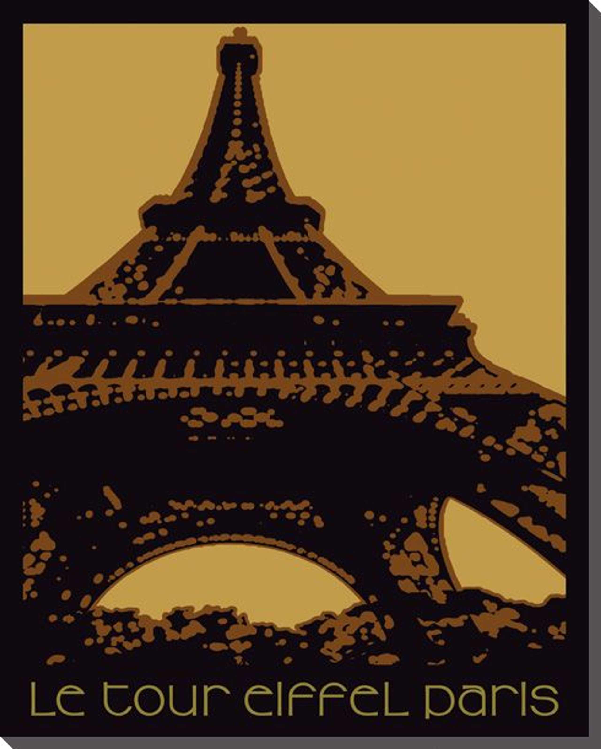 Dining Out in Paris Wrapped Canvas Giclee Art Print Wall Art Wall