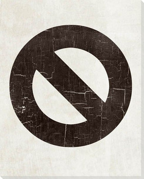 Bold Shapes No Symbol Wrapped Canvas Giclee Print Wall Art