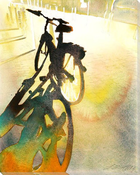Bike Wrapped Canvas Giclee Print Wall Art