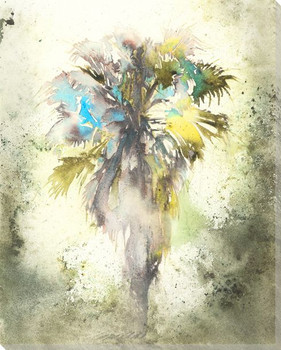 Sable Palm Tree Wrapped Canvas Giclee Print Wall Art