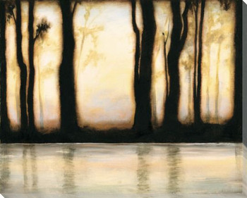 Misty Forest III Wrapped Canvas Giclee Print Wall Art