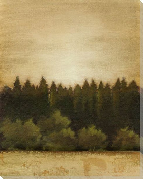 Treeline Sunset I Wrapped Canvas Giclee Print Wall Art