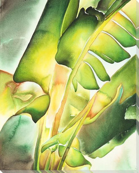 Banana Palm 3 Wrapped Canvas Giclee Art Print Wall Art