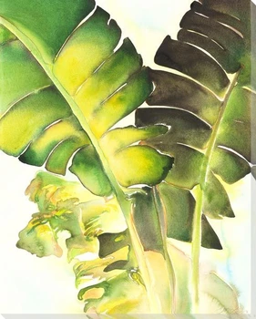 Banana Palm 4 Wrapped Canvas Giclee Art Print Wall Art
