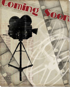 "Coming Soon" Wrapped Canvas Giclee Print Wall Art