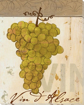 Bunch of White Grapes Wrapped Canvas Giclee Print Wall Art
