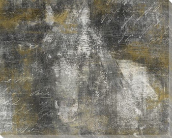 Equine Reverie Night Horse Facing Wrapped Canvas Giclee Print Wall Art