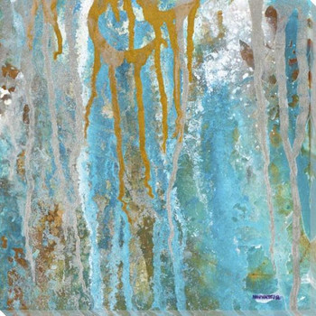 Galaxy Rain Wrapped Canvas Giclee Art Print Wall Art
