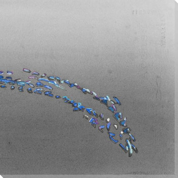 Blue Gator 3 Wrapped Canvas Giclee Print Wall Art