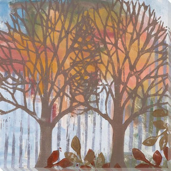 4 Seasons Autumn Wrapped Canvas Giclee Print Wall Art