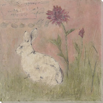 Farmhouse Bunny #6 Wrapped Canvas Giclee Print Wall Art