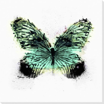 Inked Butterfly 1 Wrapped Canvas Giclee Print Wall Art