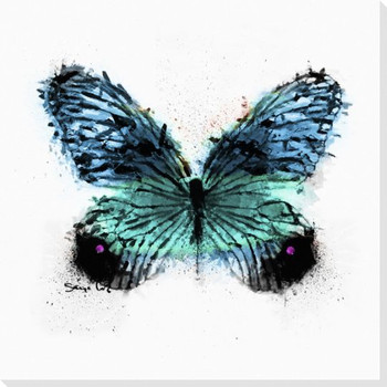 Inked Butterfly 5 Wrapped Canvas Giclee Print Wall Art