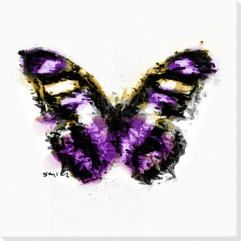 Inked Butterfly 7 Wrapped Canvas Giclee Print Wall Art