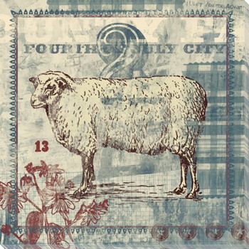 County Fair Sheep Wrapped Canvas Giclee Print Wall Art