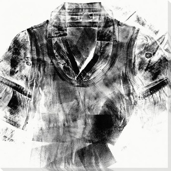 Ink Pressed Shirt Womenswear 2 Wrapped Canvas Giclee Print