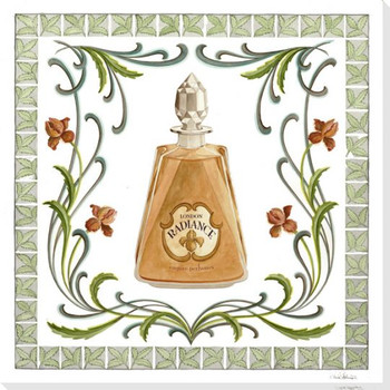 Radiance Perfume Bottle Wrapped Canvas Giclee Print Wall Art