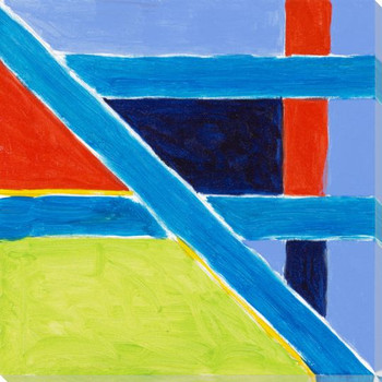 Abstract Flags 6 Wrapped Canvas Giclee Print Wall Art