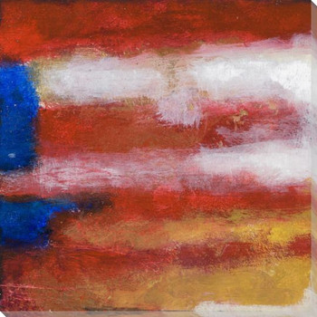 O 'Beautiful I American Flag Wrapped Canvas Giclee Print Wall Art