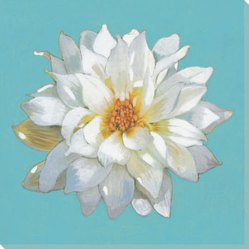 Spring Blossom Flower Blue Wrapped Canvas Giclee Print Wall Art