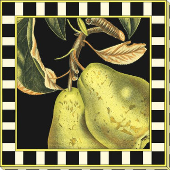 Dramatic Pears Wrapped Canvas Giclee Print Wall Art