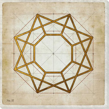 Geometrics 3 Wrapped Canvas Giclee Art Print Wall Art
