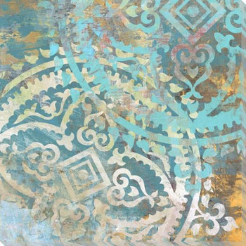 Patterned Tiles 2 Wrapped Canvas Giclee Art Print Wall Art