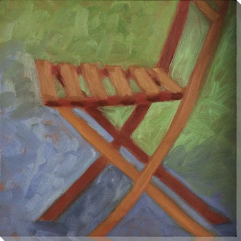 Folding Chair Wrapped Canvas Giclee Print Wall Art