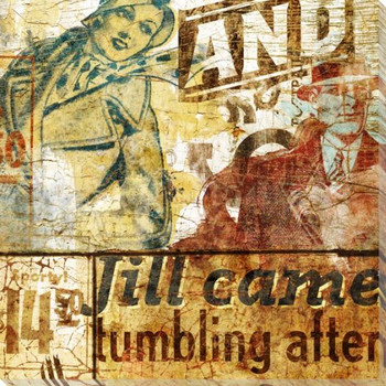 Jill Tumbling Wrapped Canvas Giclee Print Wall Art