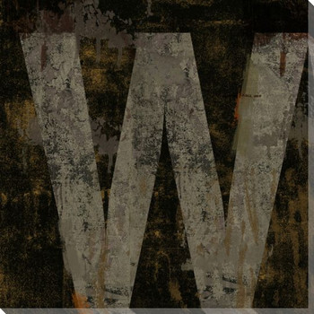 Letter Key A Wrapped Canvas Giclee Print Wall Art - Wall Decor - Artwork