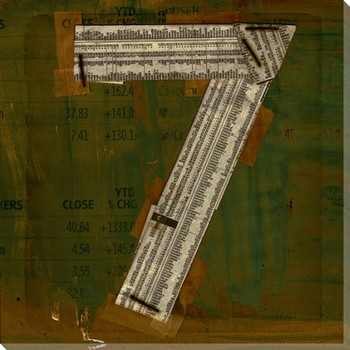 Press Number Seven Wrapped Canvas Giclee Print Wall Art