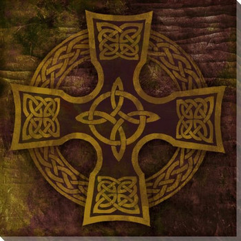 Celtic Cross 1 Wrapped Canvas Giclee Print Wall Art