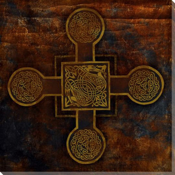 Celtic Cross 2 Wrapped Canvas Giclee Print Wall Art