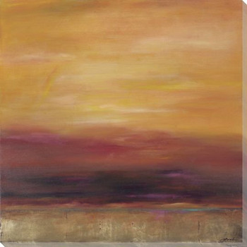 Golden Sunset Wrapped Canvas Giclee Print Wall Art