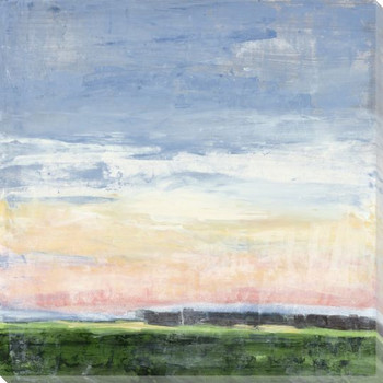 Bright Horizon Scenic View Wrapped Canvas Giclee Print Wall Art