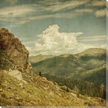 Distant Rumble Scenic View Wrapped Canvas Giclee Print Wall Art