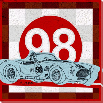 Pop Car Wrapped Canvas Giclee Print Wall Art