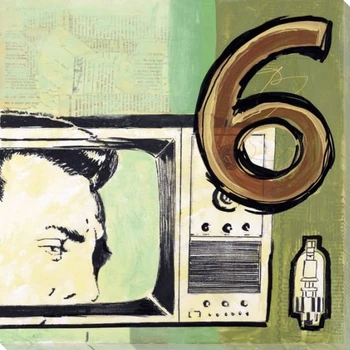 Television Wrapped Canvas Giclee Print Wall Art