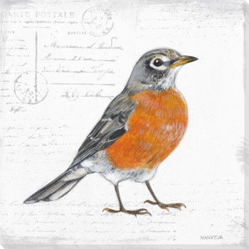Bird Watcher I Wrapped Canvas Giclee Print Wall Art
