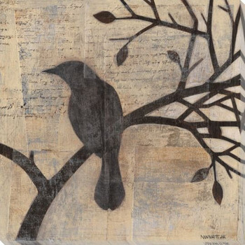 Evening Watch Bird I Wrapped Canvas Giclee Print Wall Art