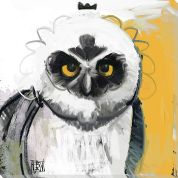 Owl Bird 6 Wrapped Canvas Giclee Print Wall Art